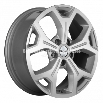 ДискCarwel Талкас 1710 (Chery Tiggo 7/ 7 Pro) 6.5JxR17 PCD5x114.3 ET45 DIA54.1, Серебристый с полированной лицевой частью